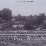 1908 Les fosses du moulin à eau à Chappes dans l'Aube en Champagne Ardenne