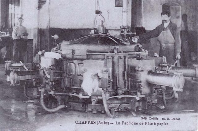 1930 La presse du Moulin de Chappes dans l'Aube