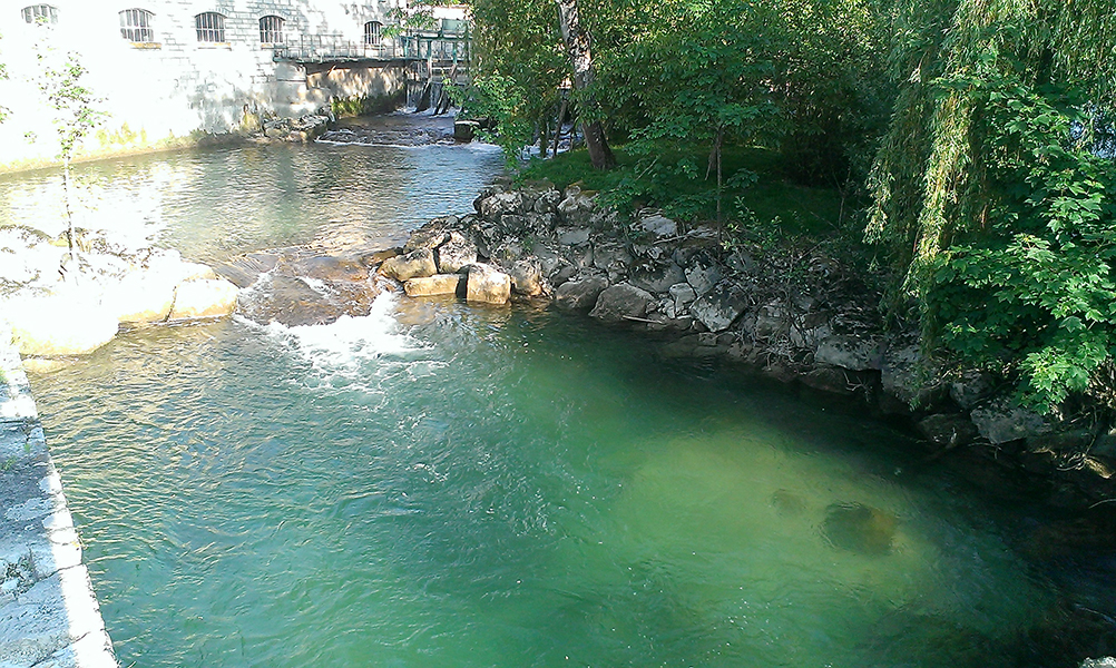 Gîte de groupe au Moulin dans l'Aube près de Paris, l'île privée du moulin