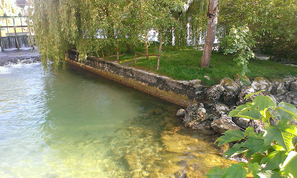 Gîte de groupe au Moulin dans l'Aube près de Paris, l'île privée du moulin