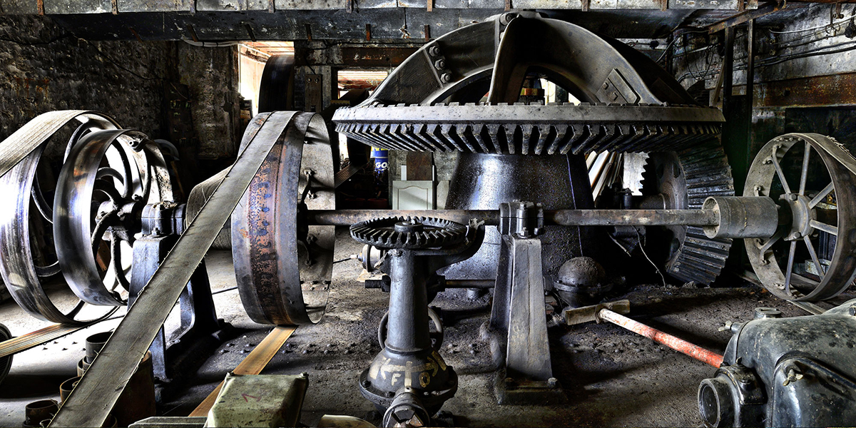 Visite du moulin pour le gîte de charme, une turbine hydraulique Francis