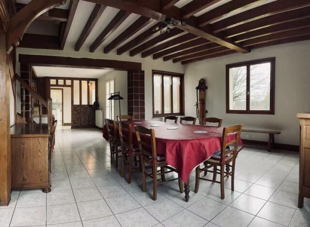 Gîte de l'annexe du moulin avec un grand séjour