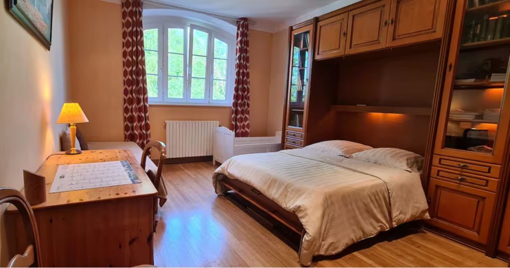 Gîte du moulin Chambre 2 du Moulin de Chappes, vue sur la Seine